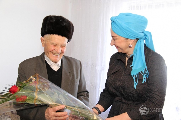 Президент Российской Федерации поздравил с 90-летием ветерана из а. Беслене ...