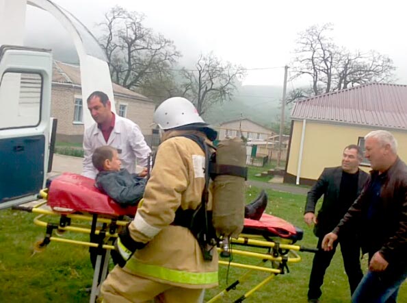 В МКОУ «СОШ № 1 аула Али-Бердуковский» прошли тренировочные пожарно-тактиче ...