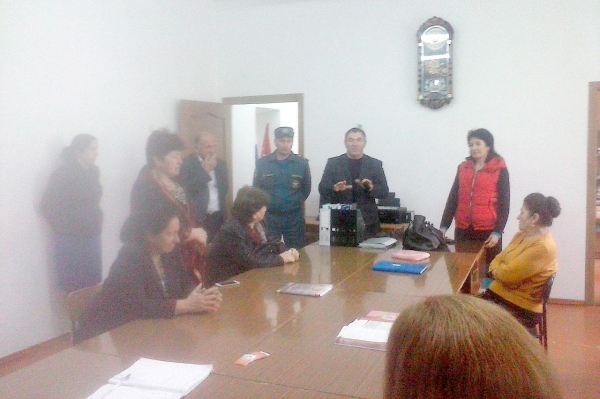 В МКОУ «СОШ № 1 аула Али-Бердуковский» прошли тренировочные пожарно-тактические учения